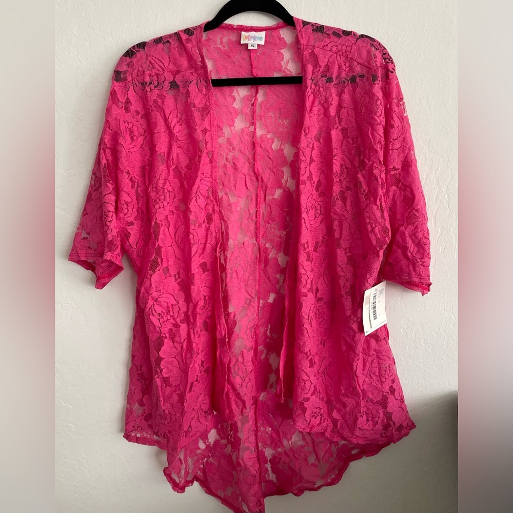 LuLaRoe Floral Overlay Shirt NWT Size S